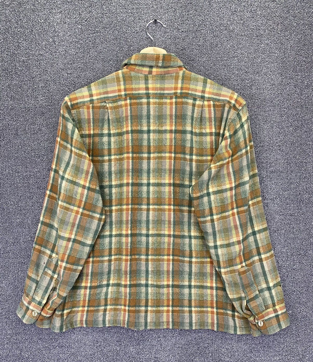 Flannel Vintage Pendleton Wool Flannel Shadow Plaid Shirts Button Up Size L / US 10 / IT 46 - 12 Thumbnail