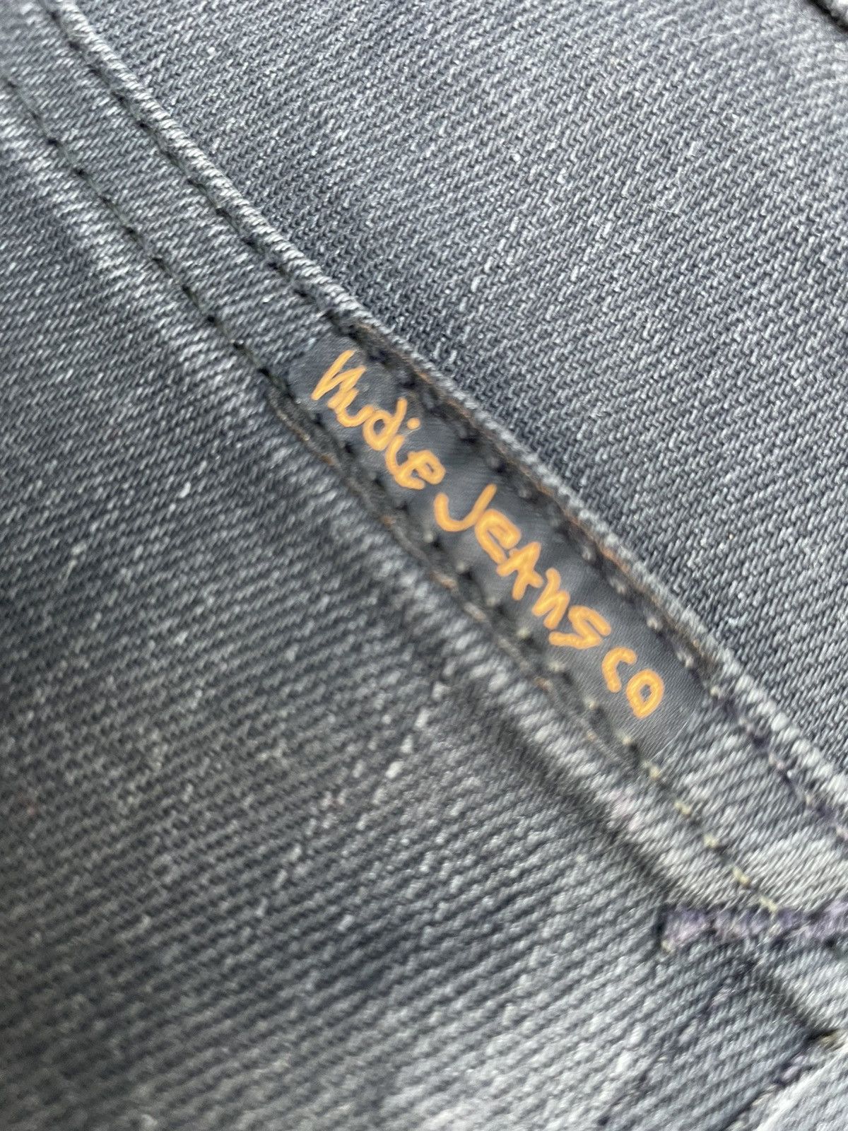Nudie Jeans Nudie Slim Jim Dry Black Coat Denim Size US 29 - 10 Thumbnail