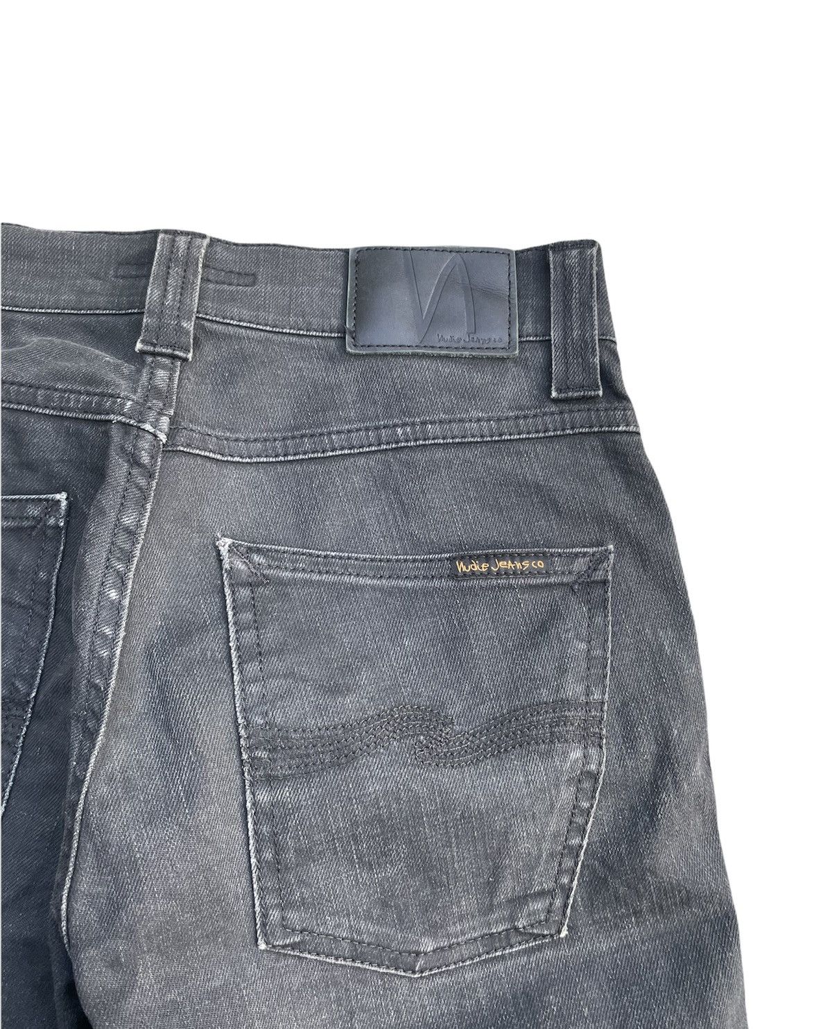 Nudie Jeans Nudie Slim Jim Dry Black Coat Denim Size US 29 - 7 Thumbnail