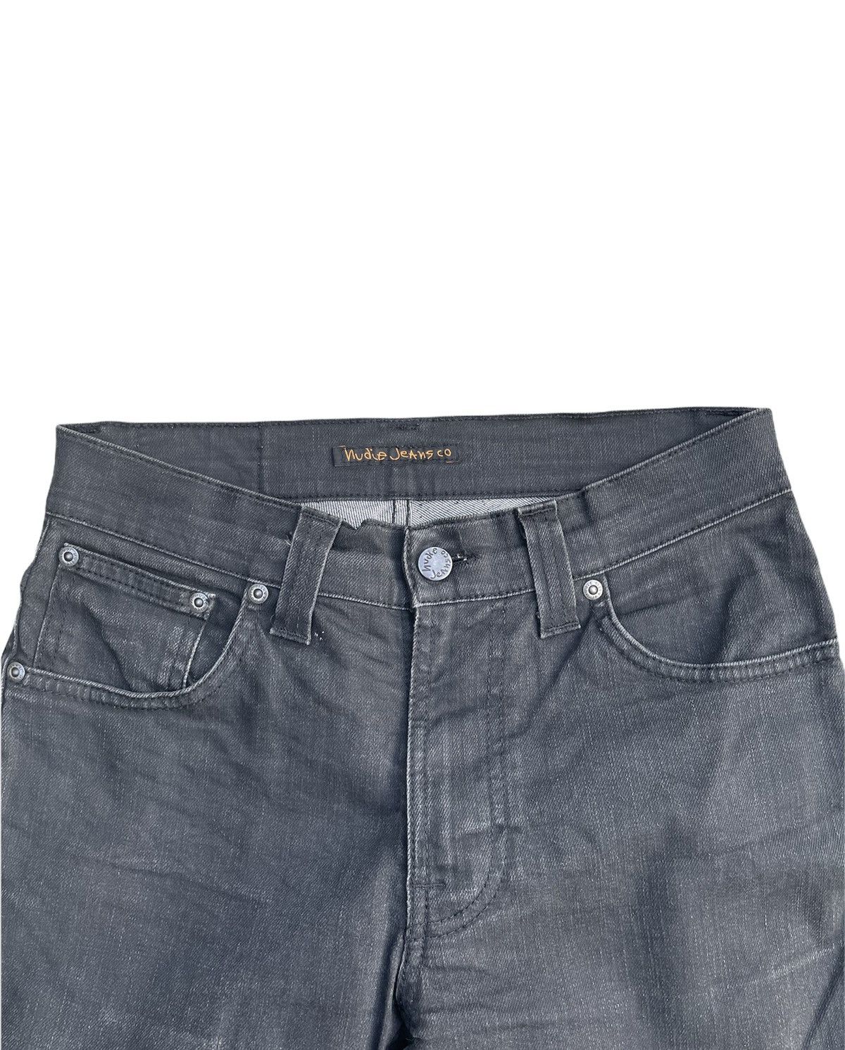 Nudie Jeans Nudie Slim Jim Dry Black Coat Denim Size US 29 - 4 Thumbnail