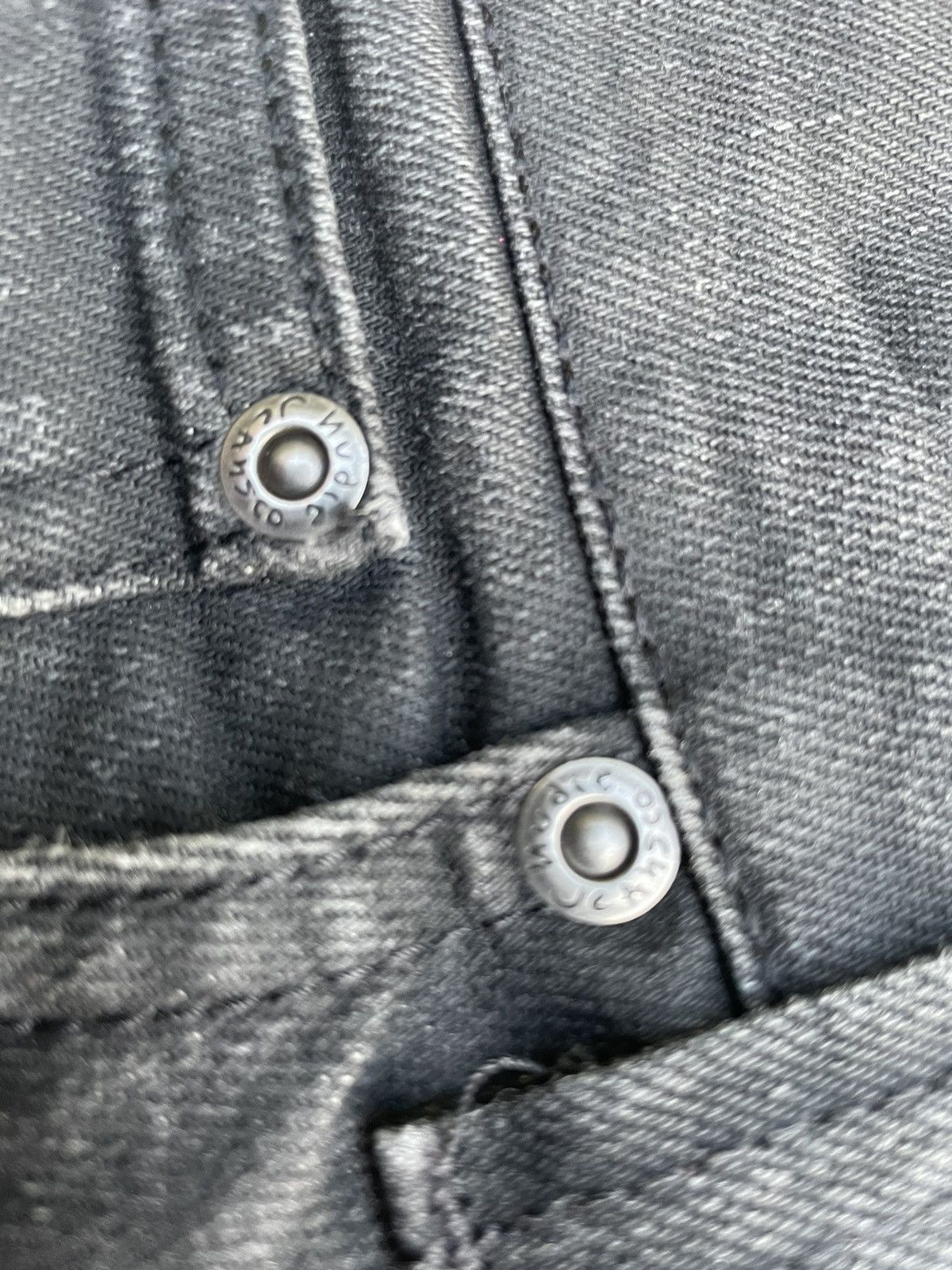 Nudie Jeans Nudie Slim Jim Dry Black Coat Denim Size US 29 - 17 Thumbnail