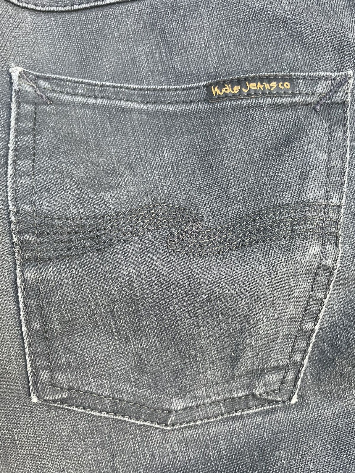 Nudie Jeans Nudie Slim Jim Dry Black Coat Denim Size US 29 - 11 Thumbnail