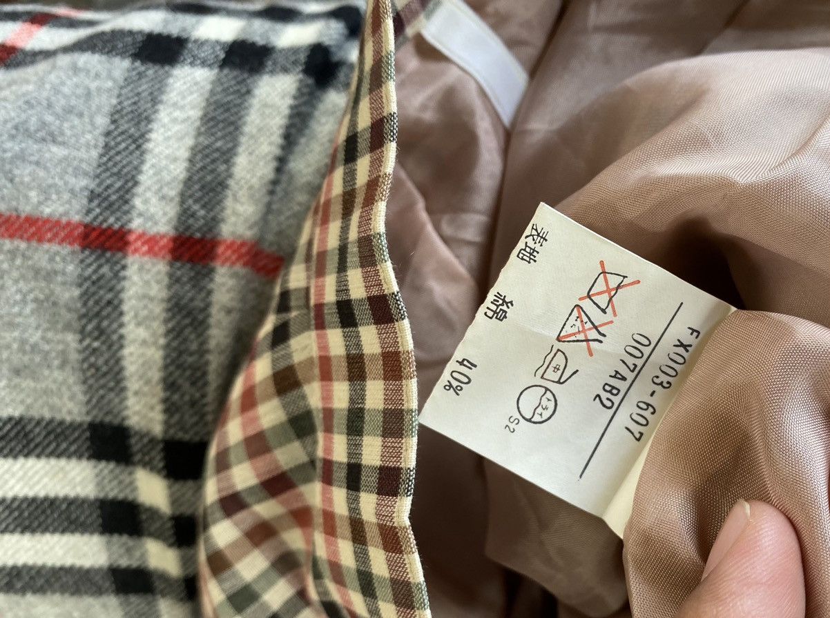 Burberry Burberrys Nova Check Monogram Beige Stretch Pleated Skirts Size 23" - 5 Thumbnail