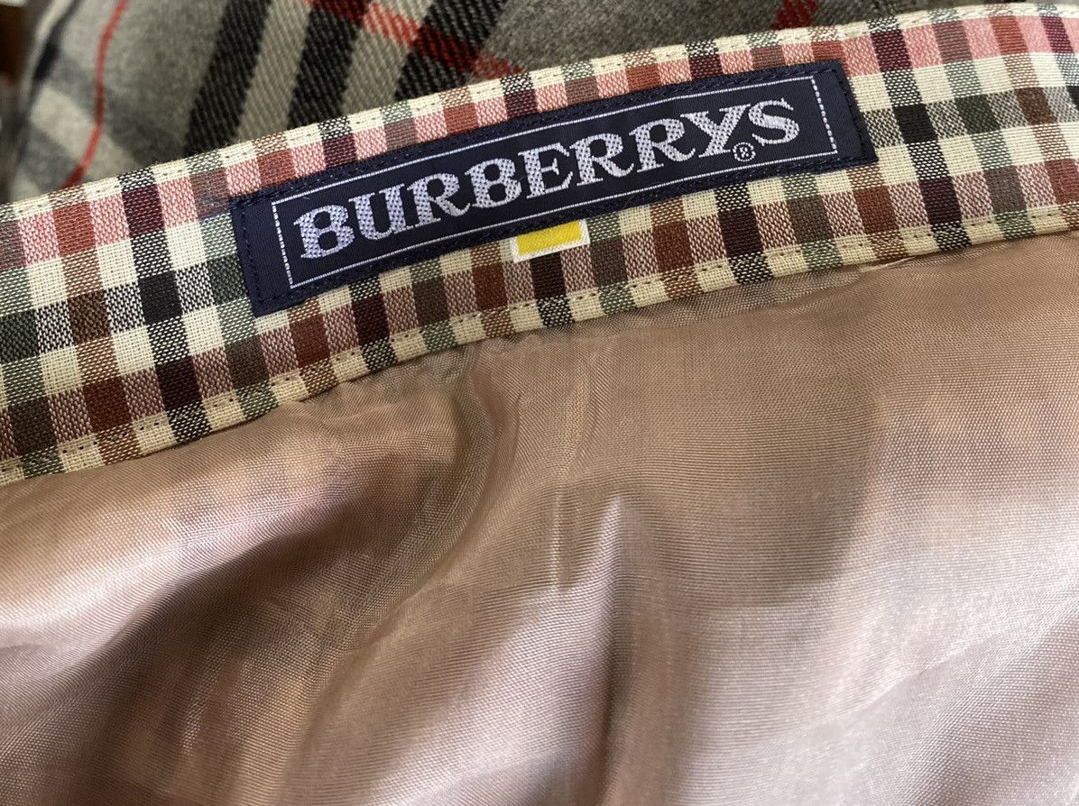 Burberry Burberrys Nova Check Monogram Beige Stretch Pleated Skirts Size 23" - 3 Thumbnail