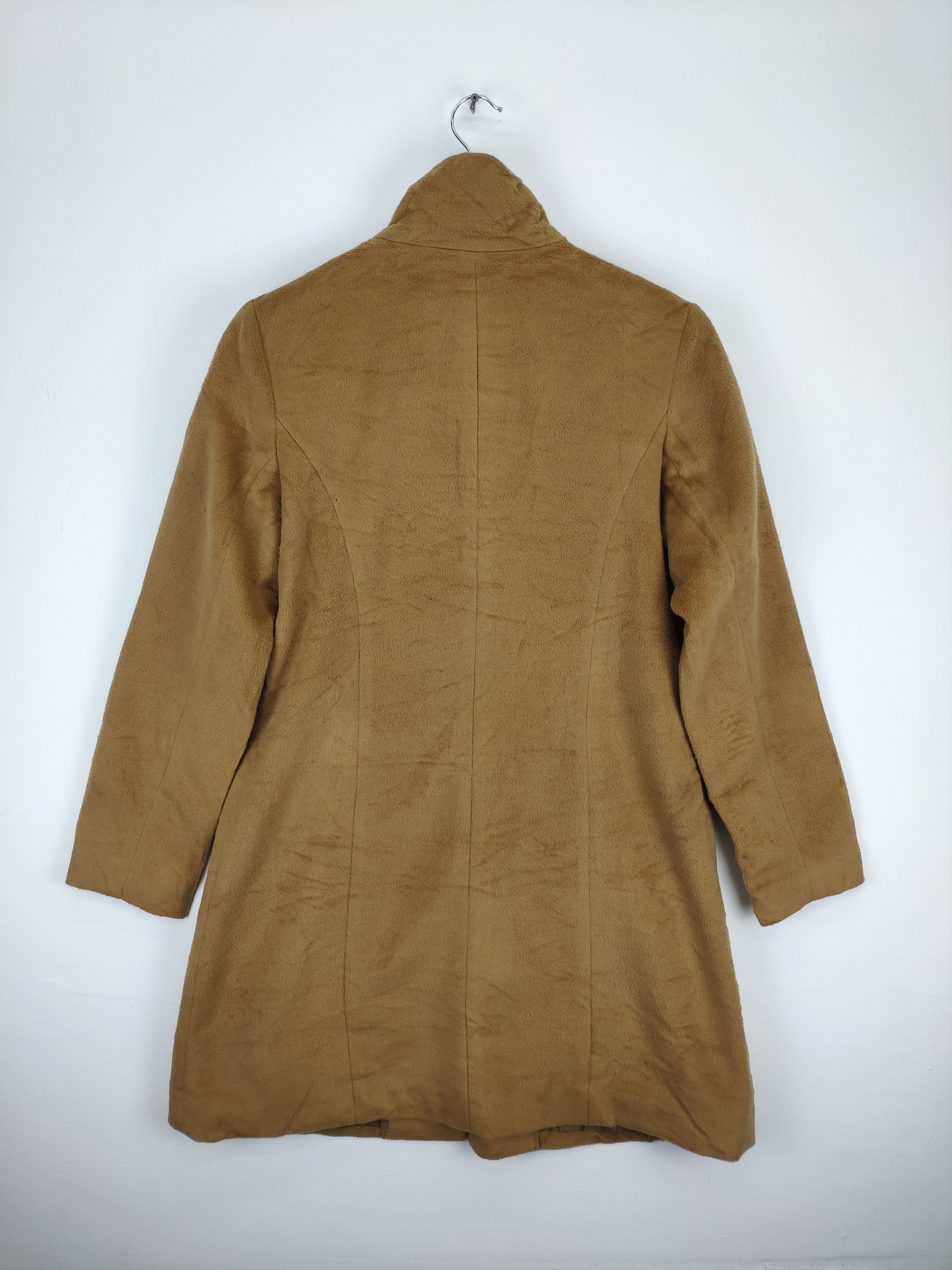 Designer × Japanese Brand × Vintage Vintage Fleece Long Coat Yohji Yamamoto Style Size M / US 6-8 / IT 42-44 - 2 Thumbnail