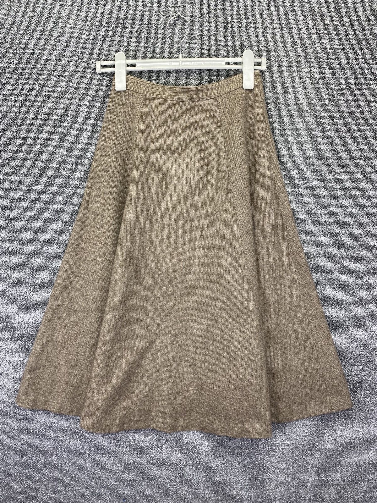 Issey Miyake Mademoiselle Non Non By Issey Miyake Wool Beigi Pleats Skirt Size 24" / US 00 / IT 34 - 6 Thumbnail