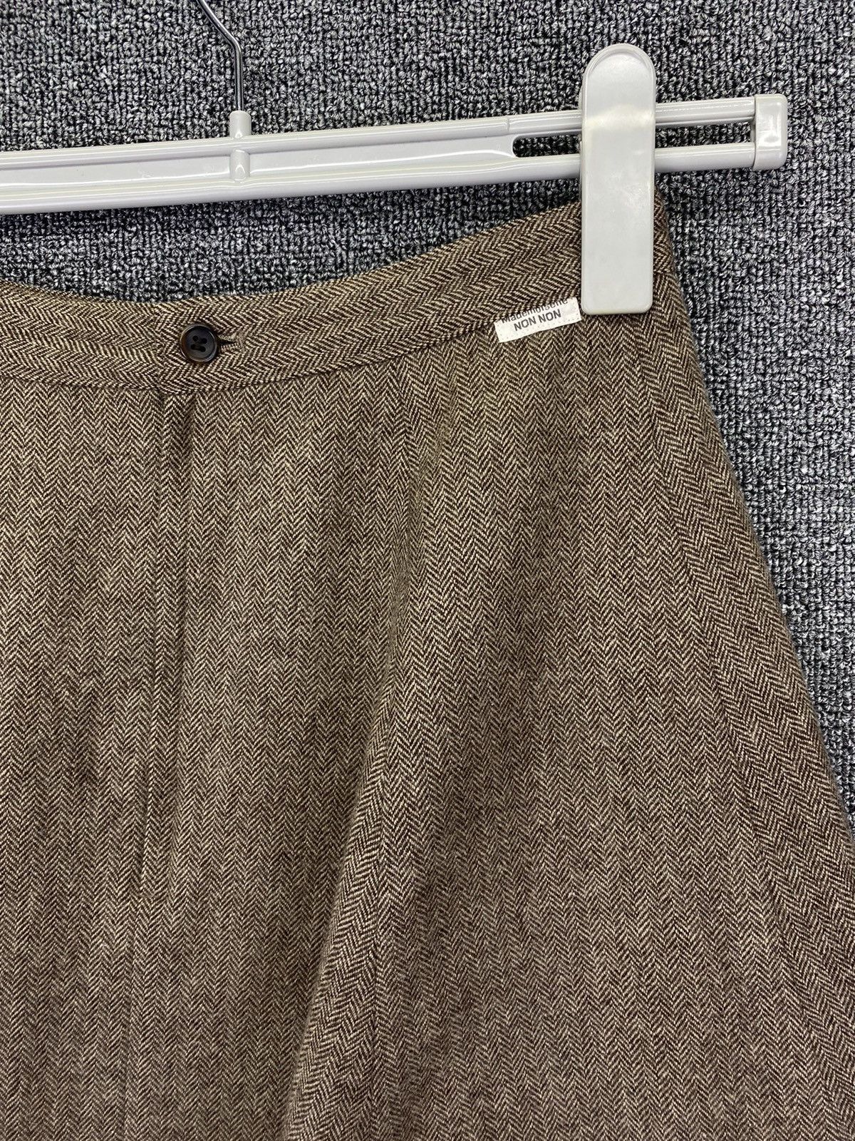 Issey Miyake Mademoiselle Non Non By Issey Miyake Wool Beigi Pleats Skirt Size 24" / US 00 / IT 34 - 5 Thumbnail