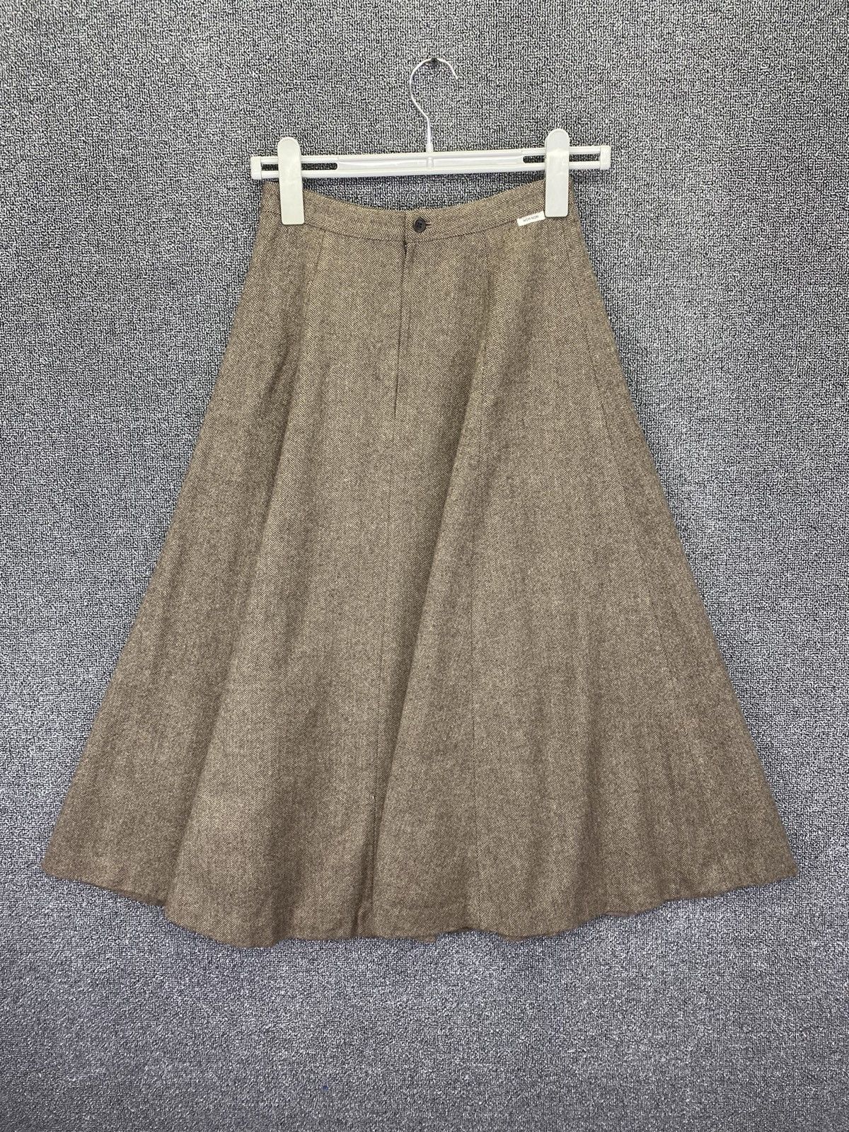 Issey Miyake Mademoiselle Non Non By Issey Miyake Wool Beigi Pleats Skirt Size 24" / US 00 / IT 34 - 1 Thumbnail