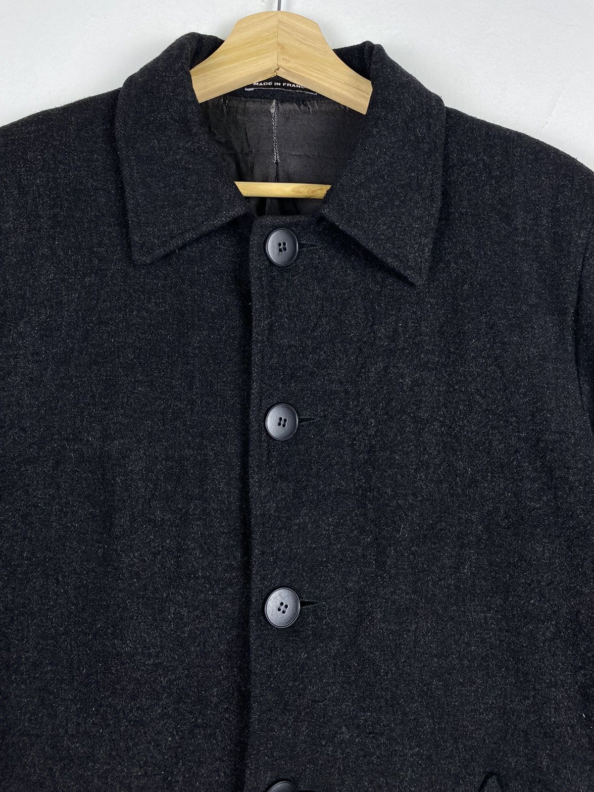 agnes b. Vintage Agnes B Homme Paris Wool Trench Coats Long Jacket Size US L / EU 52-54 / 3 - 5 Thumbnail