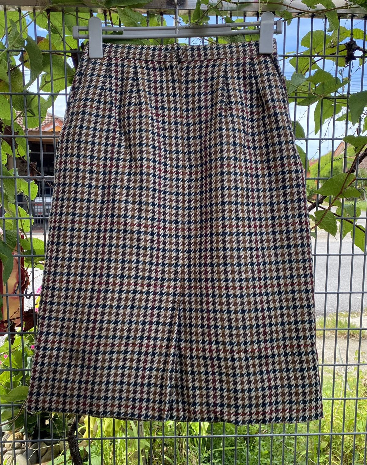 Burberry Vintage 90's Burberrys Nova Check Wool Skirt Size 25" / US 0 / IT 36 - 1 Thumbnail