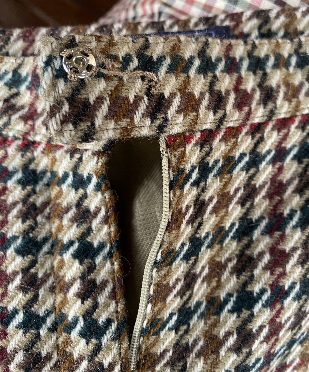 Burberry Vintage 90's Burberrys Nova Check Wool Skirt Size 25" / US 0 / IT 36 - 4 Thumbnail