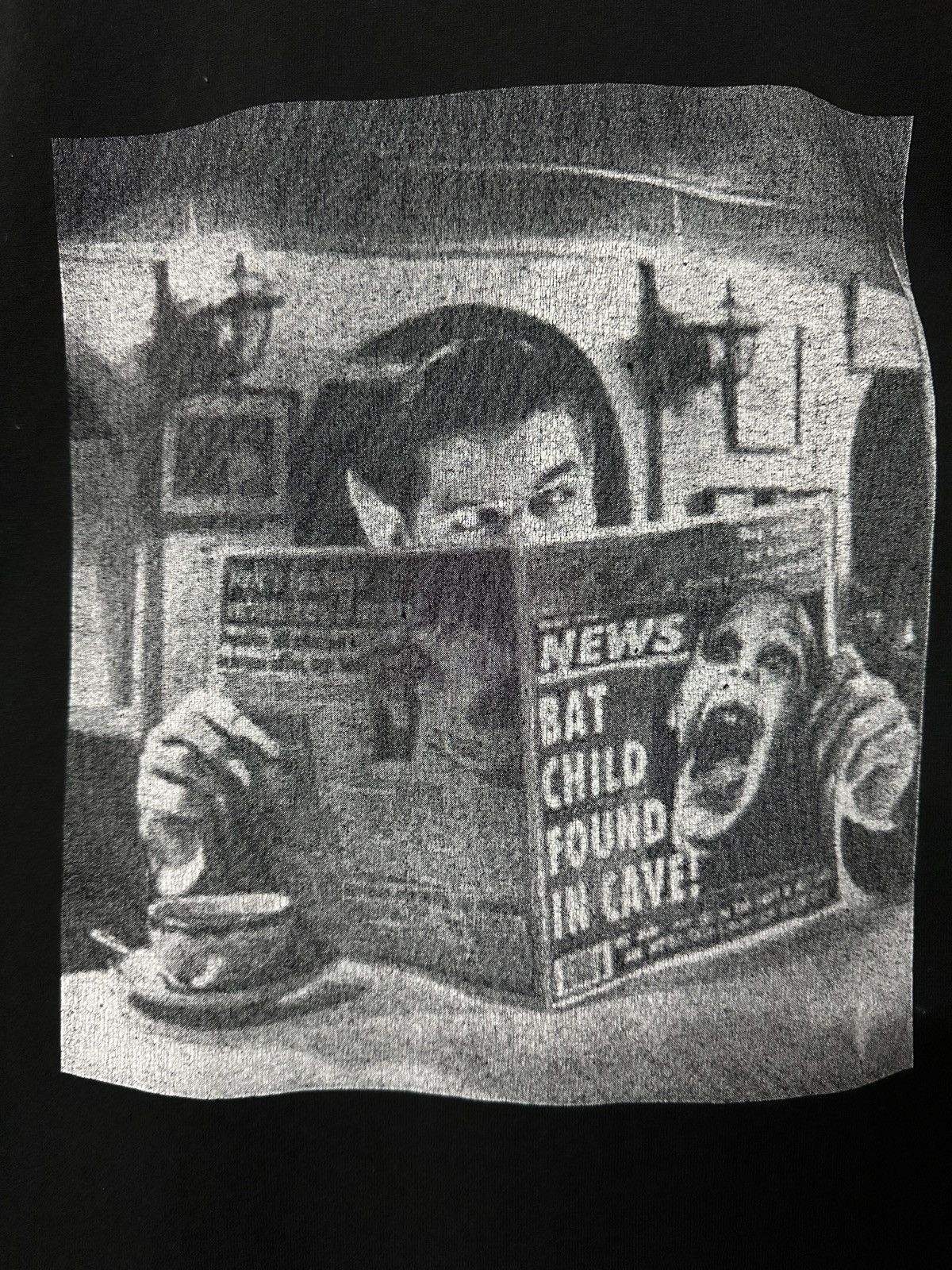 Vintage Movie Bat Child Found In Cave Sun Faded Tee