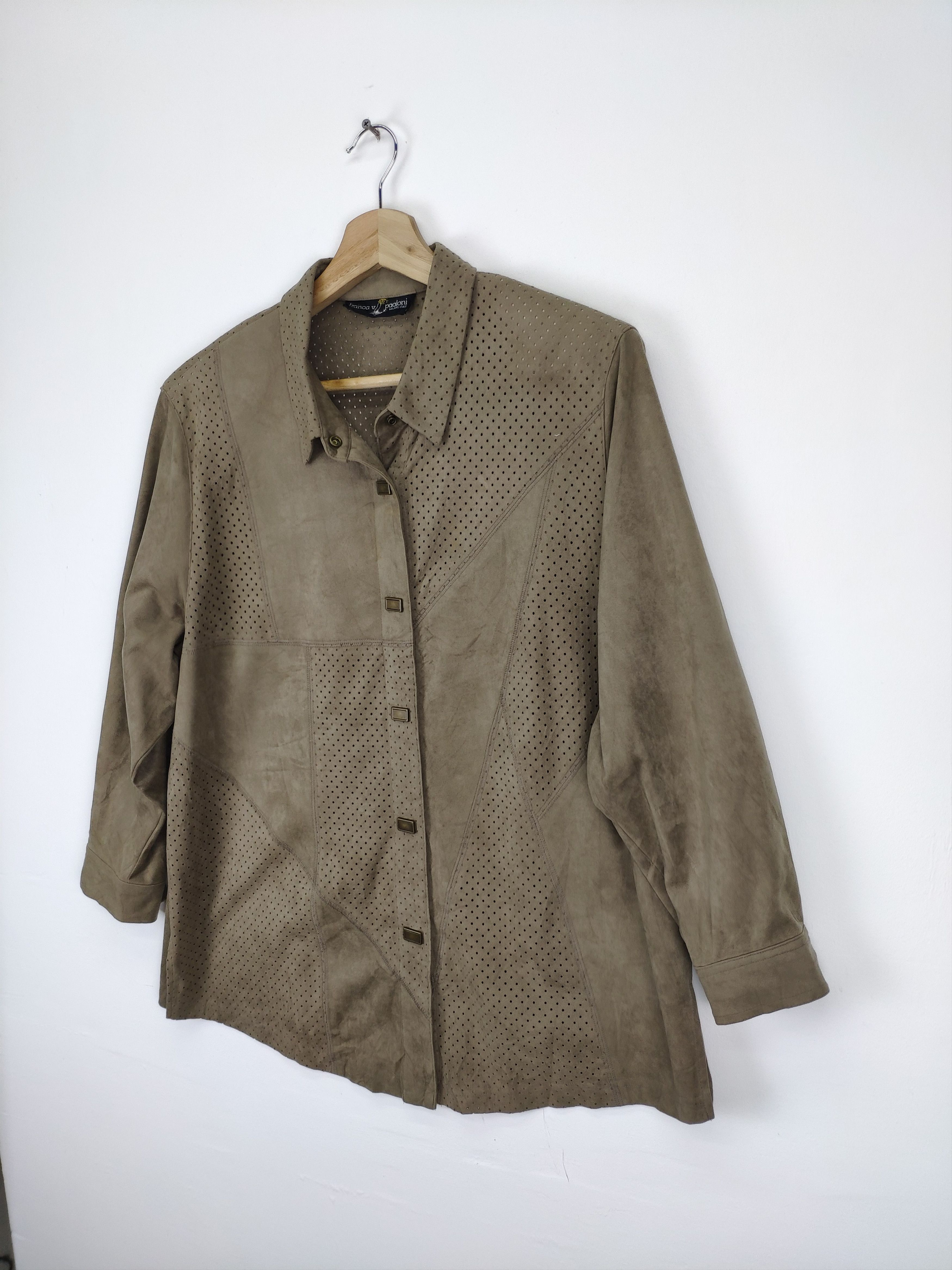 Designer × Vintage Vintage Snap Button Shirt by Franca V. Paoloni Size M / US 6-8 / IT 42-44 - 2 Thumbnail