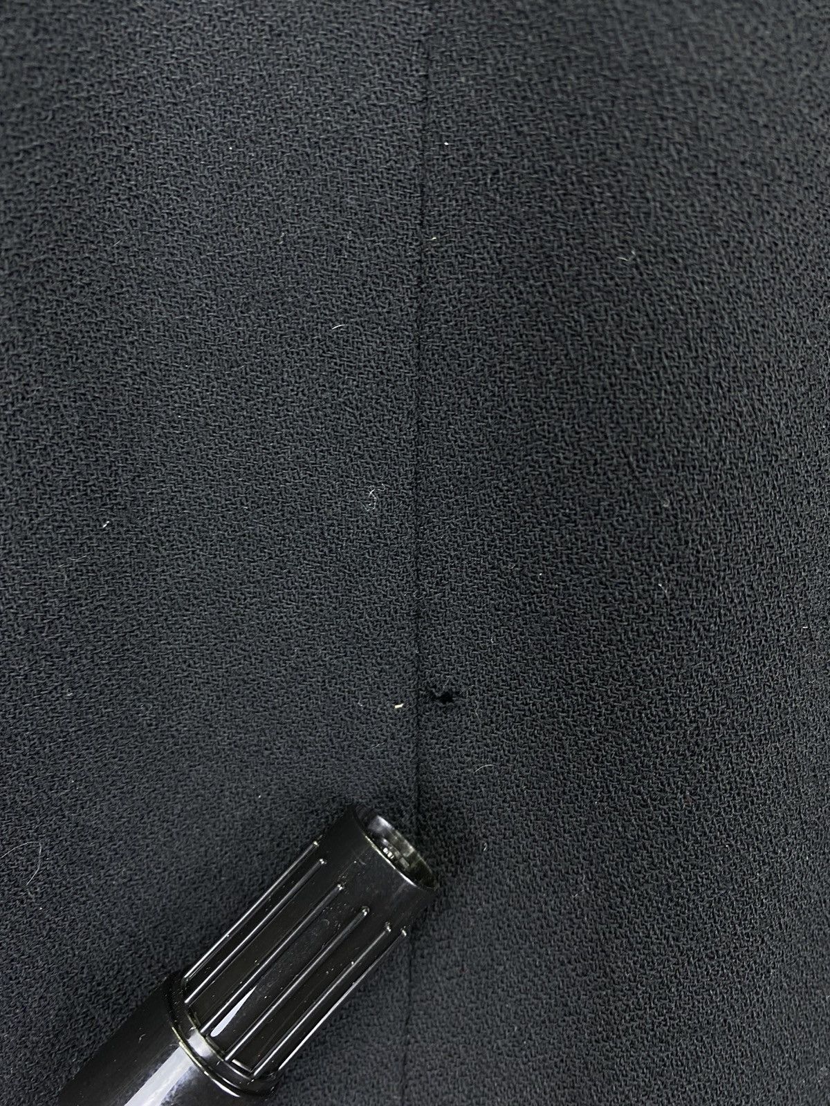 Christian Dior Monsieur Vintage 80s Dior Virgin Wool Black Midi Skirts Size 28" / US 6 / IT 42 - 7 Thumbnail