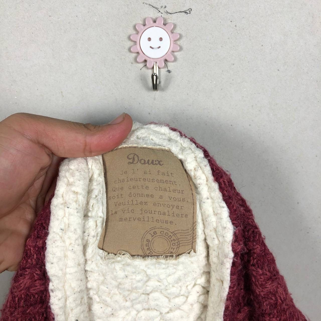 Cloak Rare!! Maroon Wool Poncho Capes Cloak Autumn Winter Size US M / EU 48-50 / 2 - 6 Thumbnail
