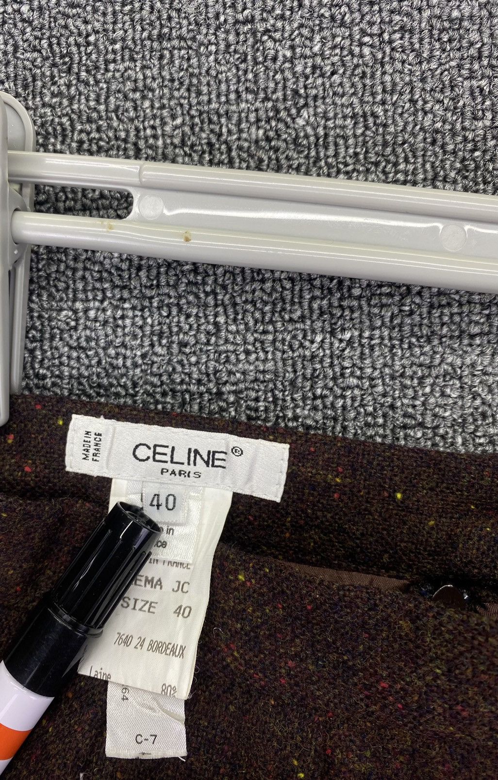 Celine Vintage Celine Paris Trema JC Wool Mini Skirts Size 28" / US 6 / IT 42 - 4 Thumbnail