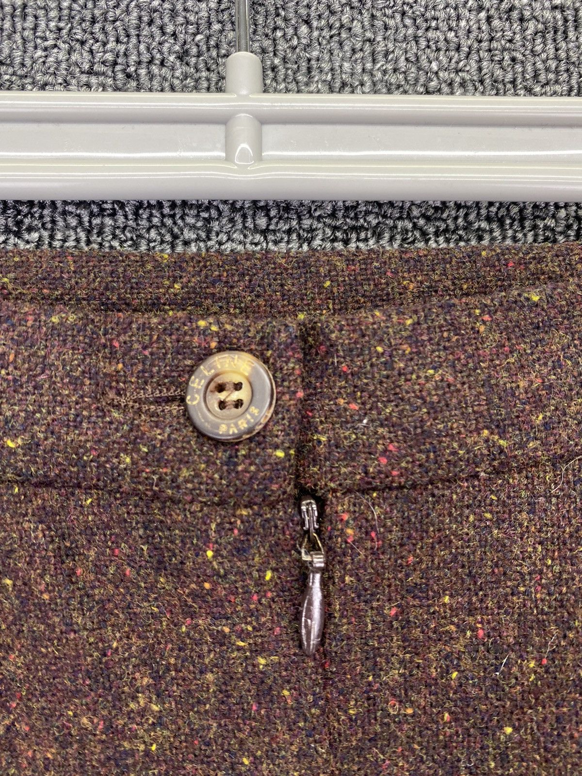 Celine Vintage Celine Paris Trema JC Wool Mini Skirts Size 28" / US 6 / IT 42 - 3 Thumbnail