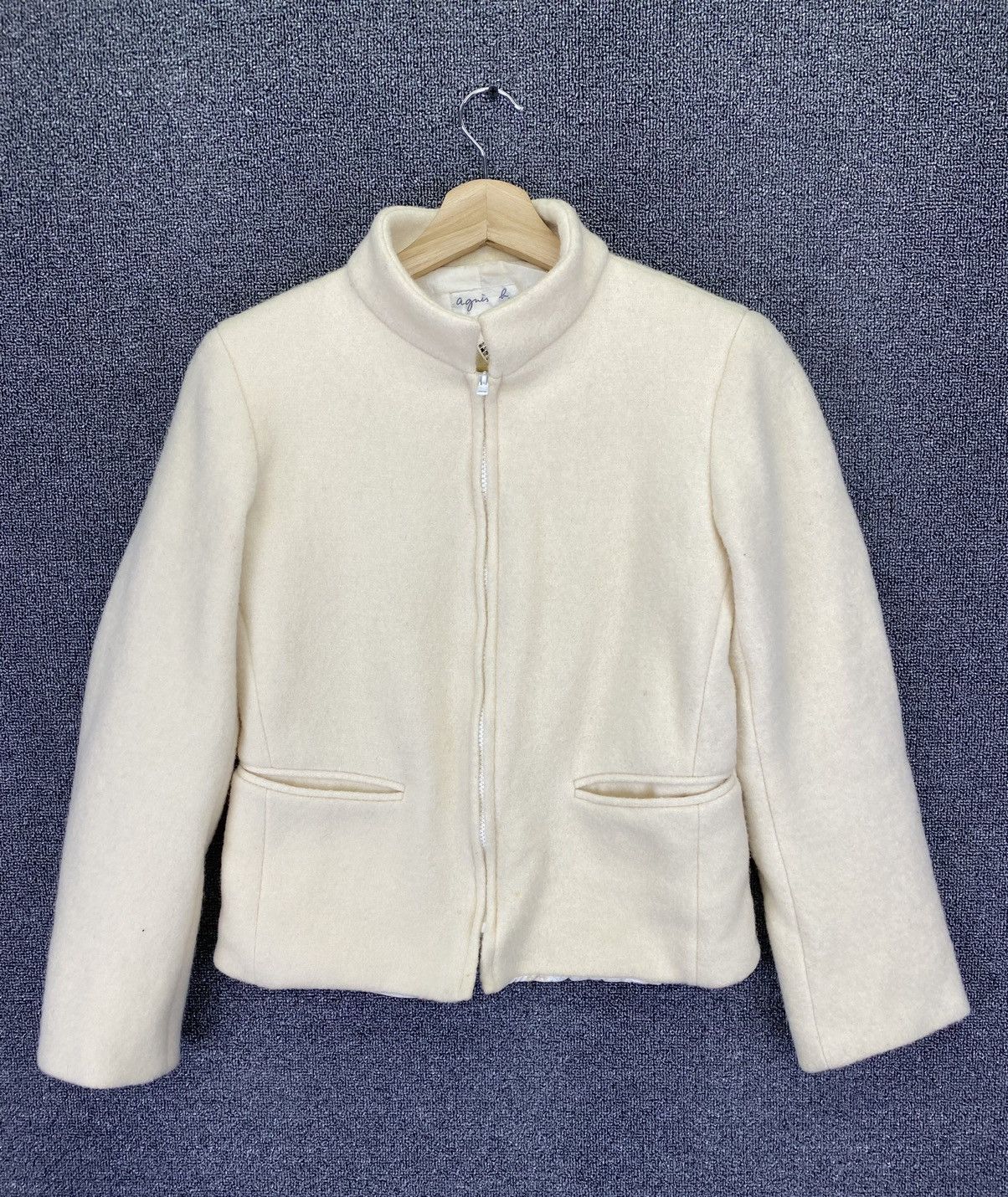agnes b. Vintage Agnes B Wool Coats Jacket Size S / US 4 / IT 40 - 1 Thumbnail