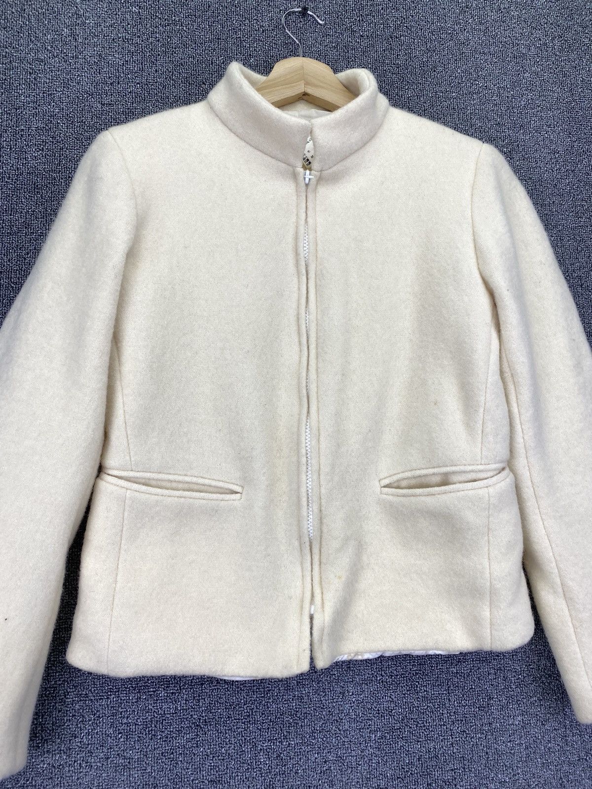 agnes b. Vintage Agnes B Wool Coats Jacket Size S / US 4 / IT 40 - 2 Thumbnail