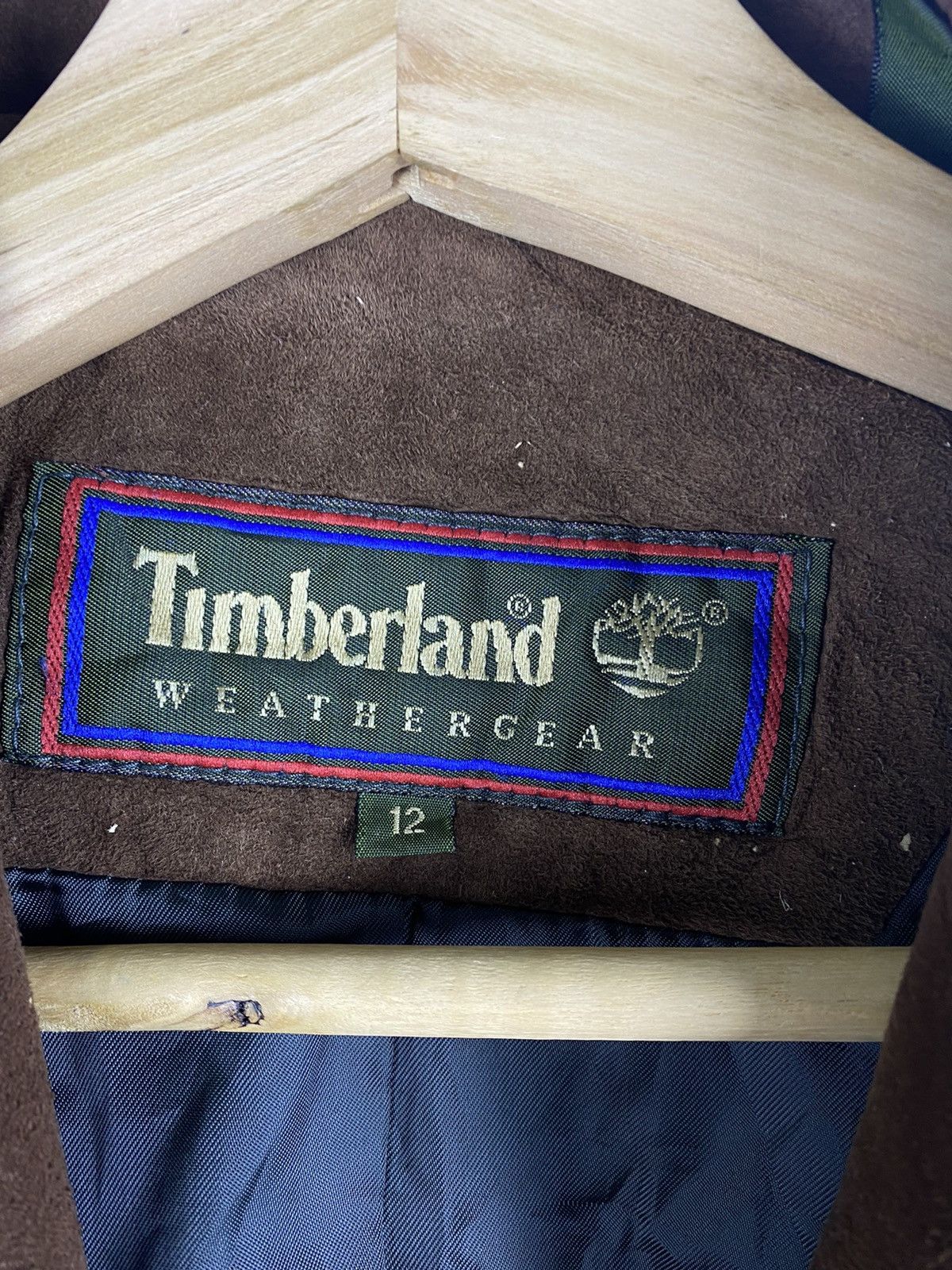 Leather Timberland Weather Gear Lamb Skin Suede Leather Coat Jacket Size XL / US 12-14 / IT 48-50 - 4 Thumbnail