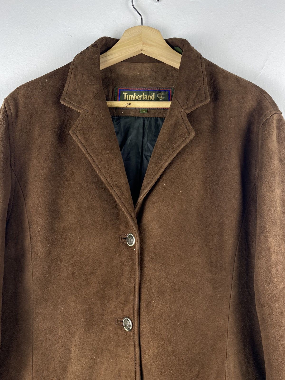 Leather Timberland Weather Gear Lamb Skin Suede Leather Coat Jacket Size XL / US 12-14 / IT 48-50 - 3 Thumbnail