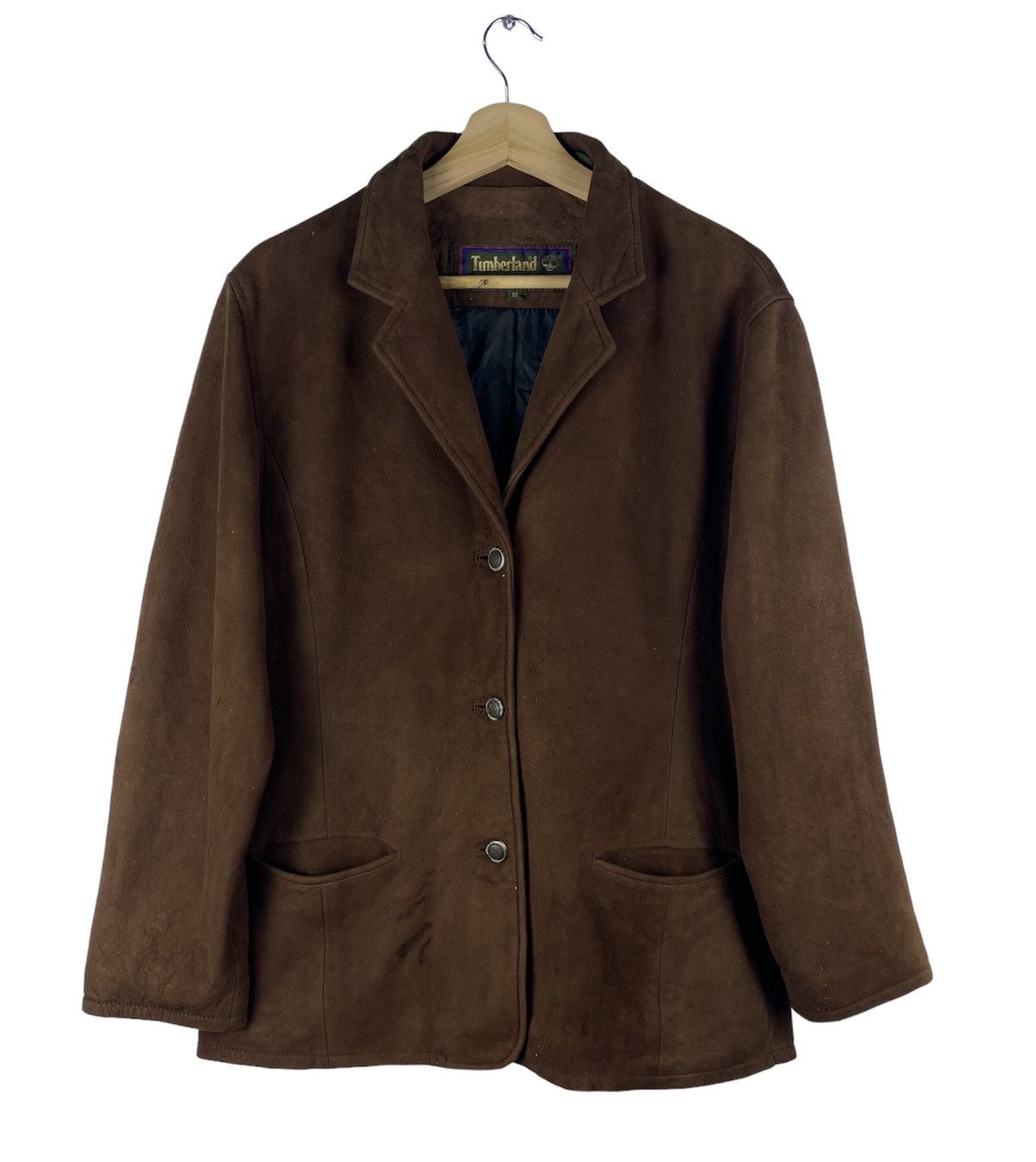 Leather Timberland Weather Gear Lamb Skin Suede Leather Coat Jacket Size XL / US 12-14 / IT 48-50 - 1 Thumbnail