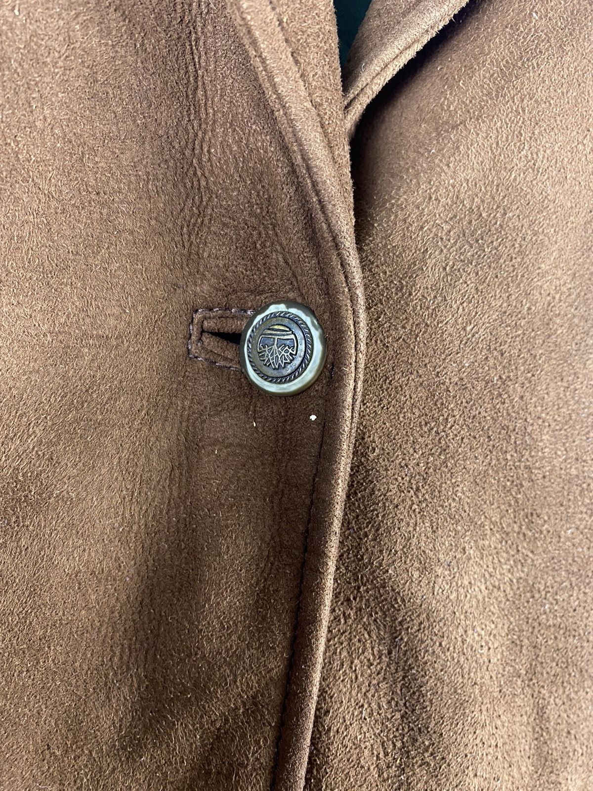 Leather Timberland Weather Gear Lamb Skin Suede Leather Coat Jacket Size XL / US 12-14 / IT 48-50 - 8 Thumbnail