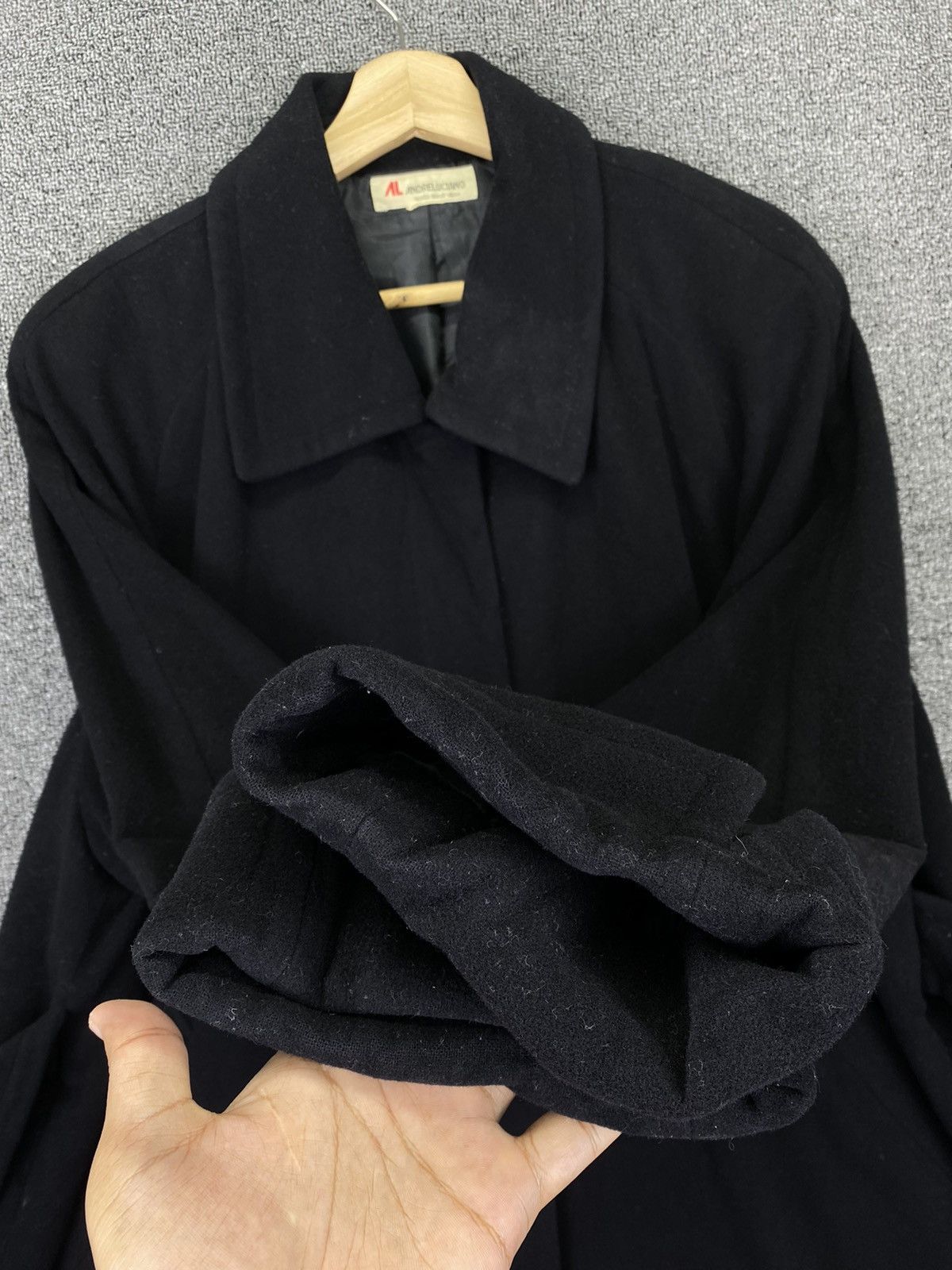 Andreluciano Vintage Andreluciano Wool Long Coats Jacket Size XXL / US 16-18 / IT 52-54 - 12 Thumbnail