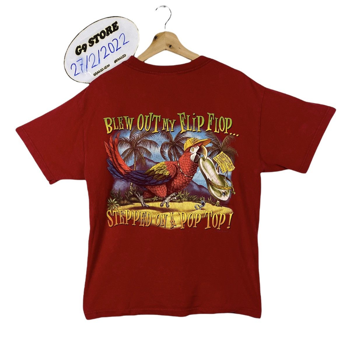 image of Band Tees x Rock Band Offervintage Y2K Jimmy Buffet’S Margaritaville Tshirt Tee, Men's (Size Medium