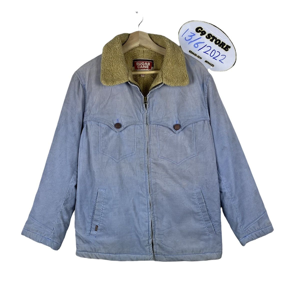 Sugar Cane Vintage Sugar Cane Shearling Lining Corduroy Jacket Size US L / EU 52-54 / 3 - 1 Thumbnail