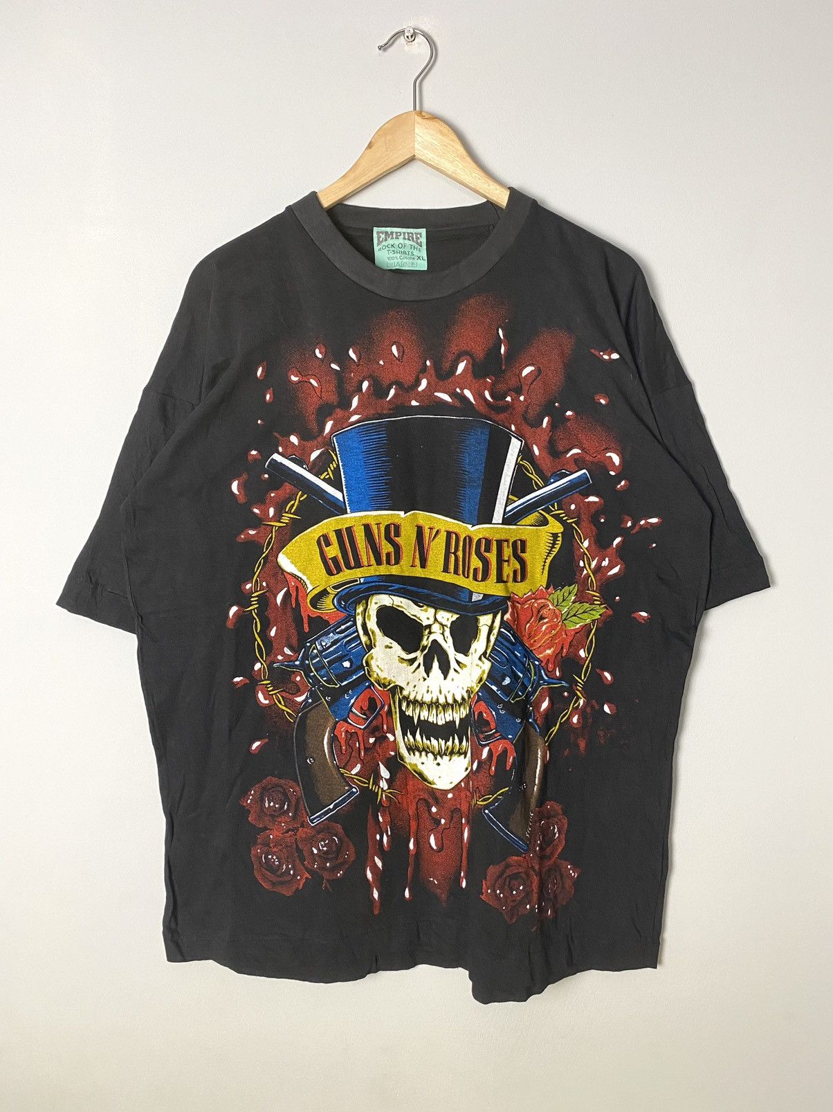 Band Tees Vintage 90s VeryRare Guns N Roses Use Your Illusion Band Tee Size US XL / EU 56 / 4 - 1 Thumbnail