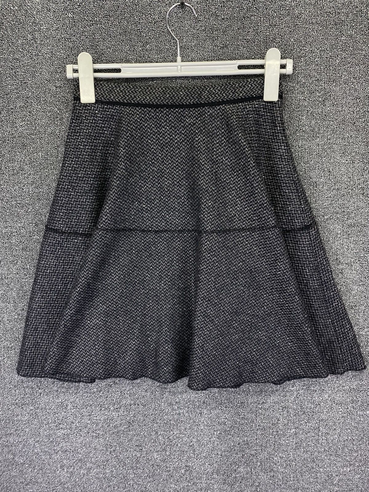 Lanvin Vintage Lanvin Wool Mini Skirts Size 24" / US 00 / IT 34 - 7 Thumbnail
