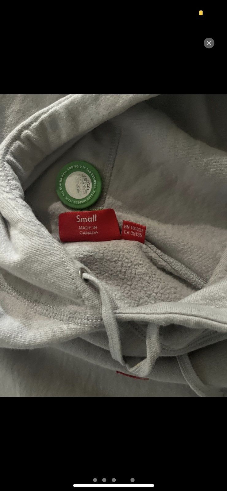 Supreme Supreme Small Box Hooded Sweatshirt Grey size small *RARE* Size US S / EU 44-46 / 1 - 3 Thumbnail