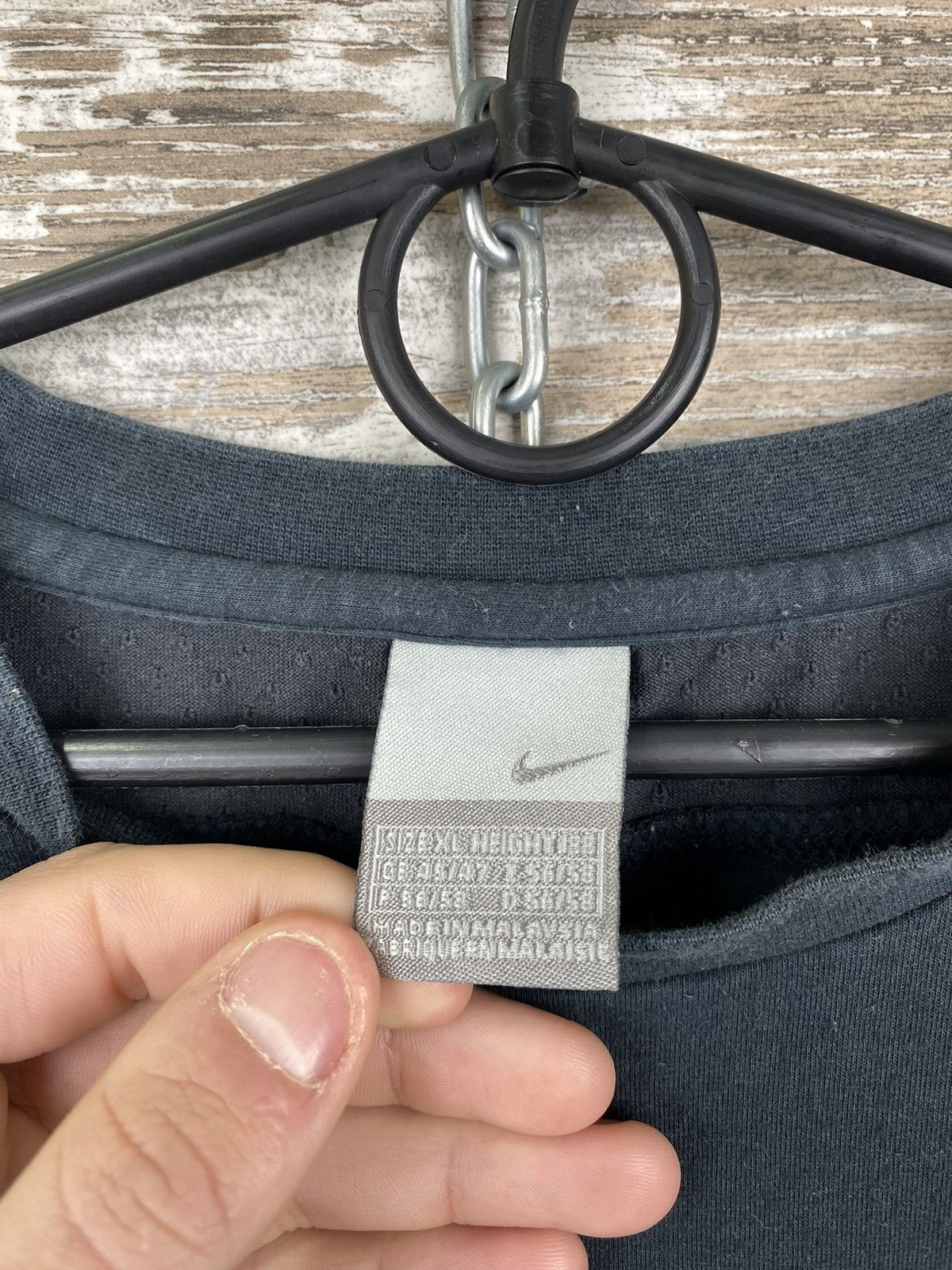 Nike × Vintage Mens Vintage Nike Swoosh T Shirt streetwear y2k rare 90s acg Size US XL / EU 56 / 4 - 4 Thumbnail