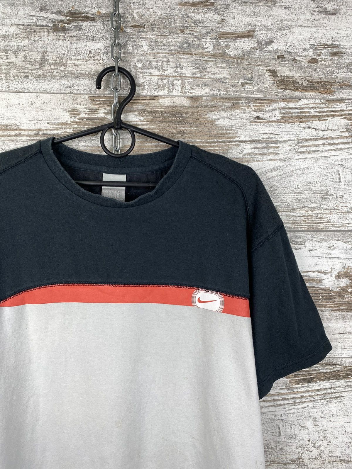 Nike × Vintage Mens Vintage Nike Swoosh T Shirt streetwear y2k rare 90s acg Size US XL / EU 56 / 4 - 2 Thumbnail