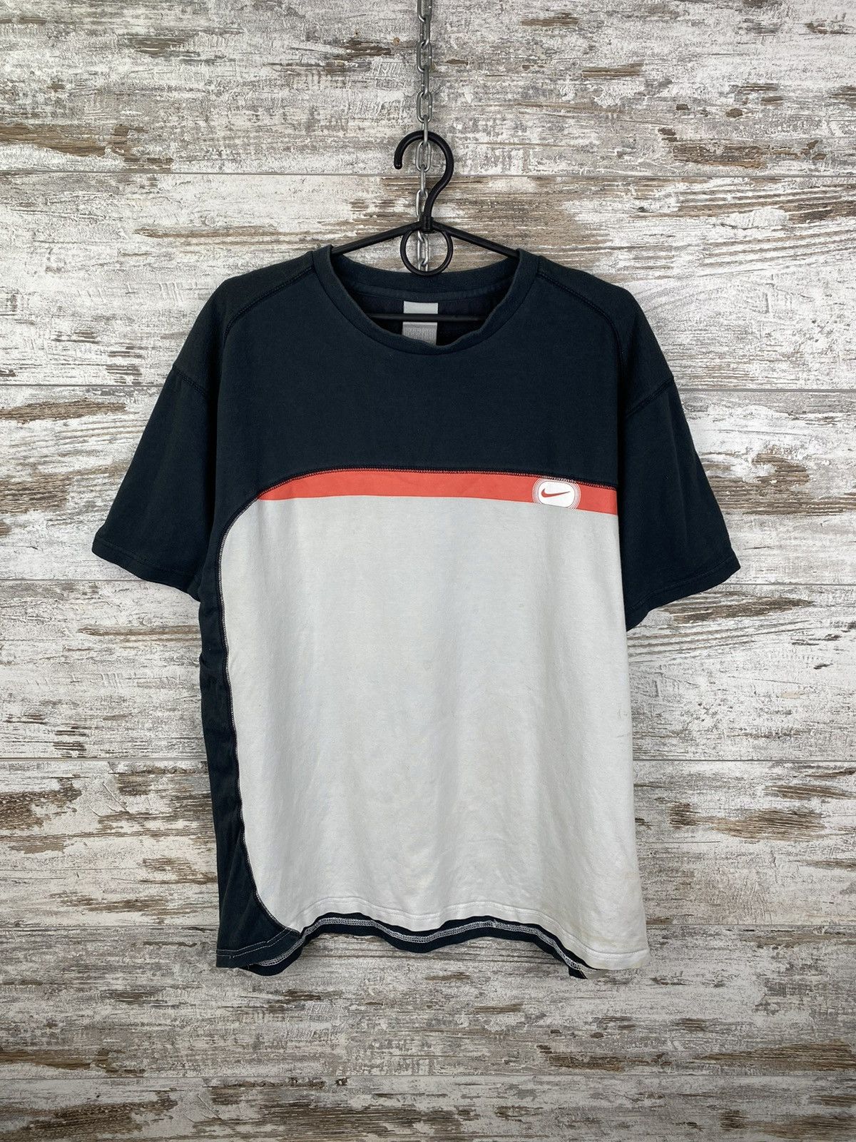 Nike × Vintage Mens Vintage Nike Swoosh T Shirt streetwear y2k rare 90s acg Size US XL / EU 56 / 4 - 1 Thumbnail