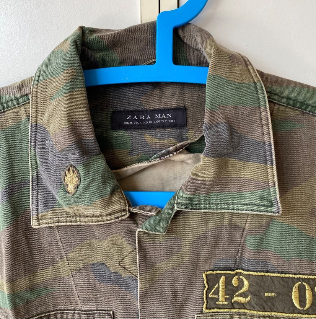 Zara ZARA MAN MILITARY CAMO INSPIRED JACKET Size US M / EU 48-50 / 2 - 2 Thumbnail