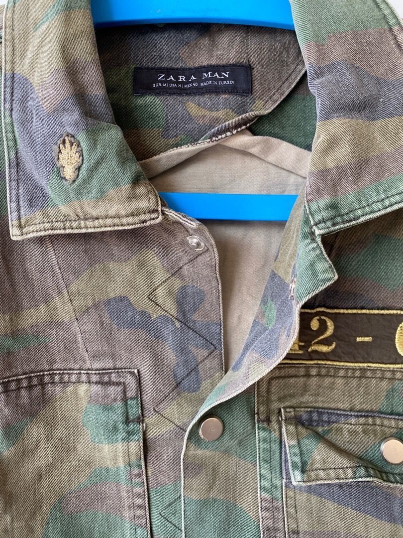 Zara ZARA MAN MILITARY CAMO INSPIRED JACKET Size US M / EU 48-50 / 2 - 3 Thumbnail