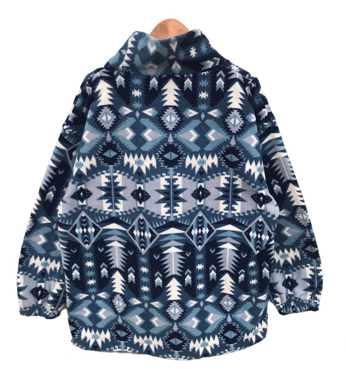Vintage Vintage Ellesse native printed turtleneck fleece sweatshirt Size US M / EU 48-50 / 2 - 3 Thumbnail