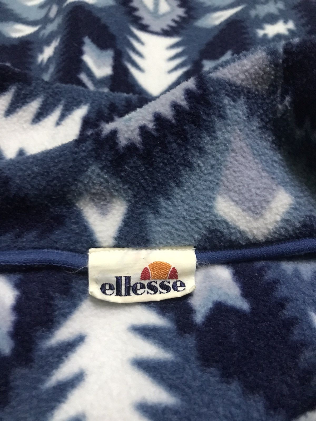 Vintage Vintage Ellesse native printed turtleneck fleece sweatshirt Size US M / EU 48-50 / 2 - 4 Thumbnail