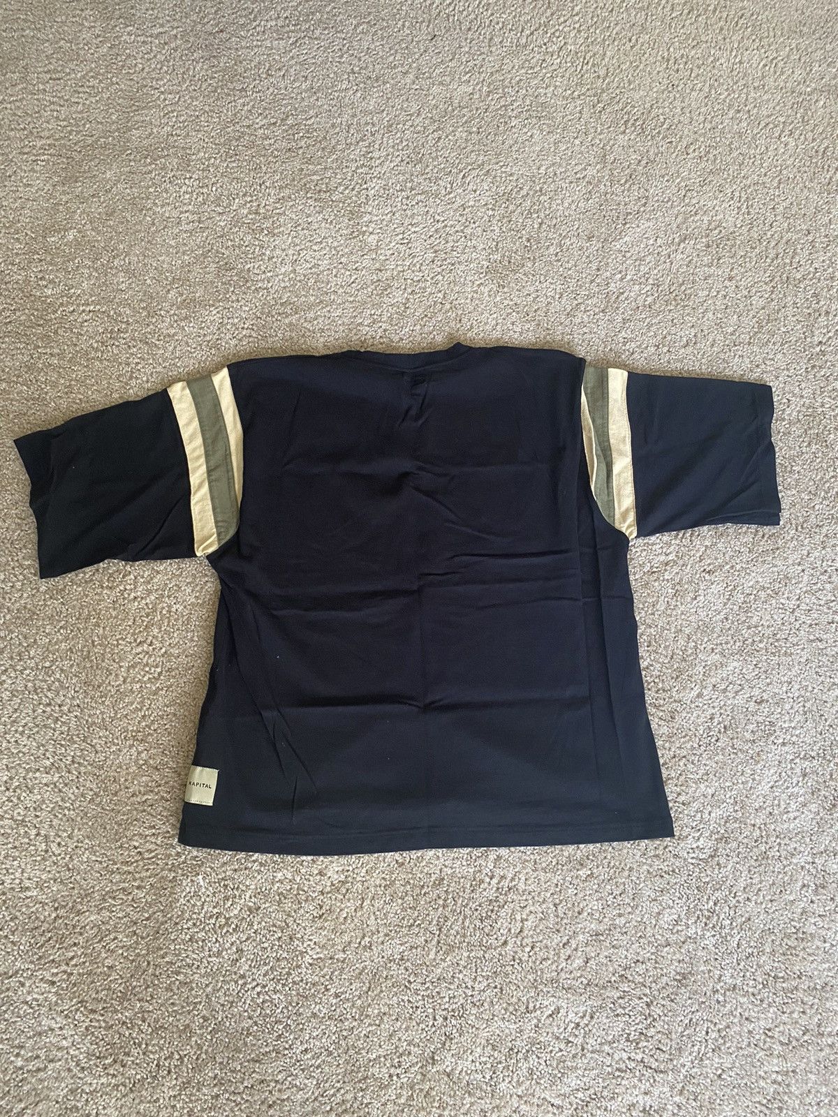 Kapital Jersey Football T, Black – Glasswing