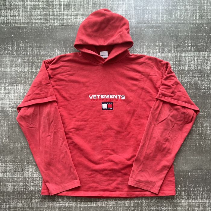 Vetements x Tommy Hilfiger Double Sleeve Hoodie