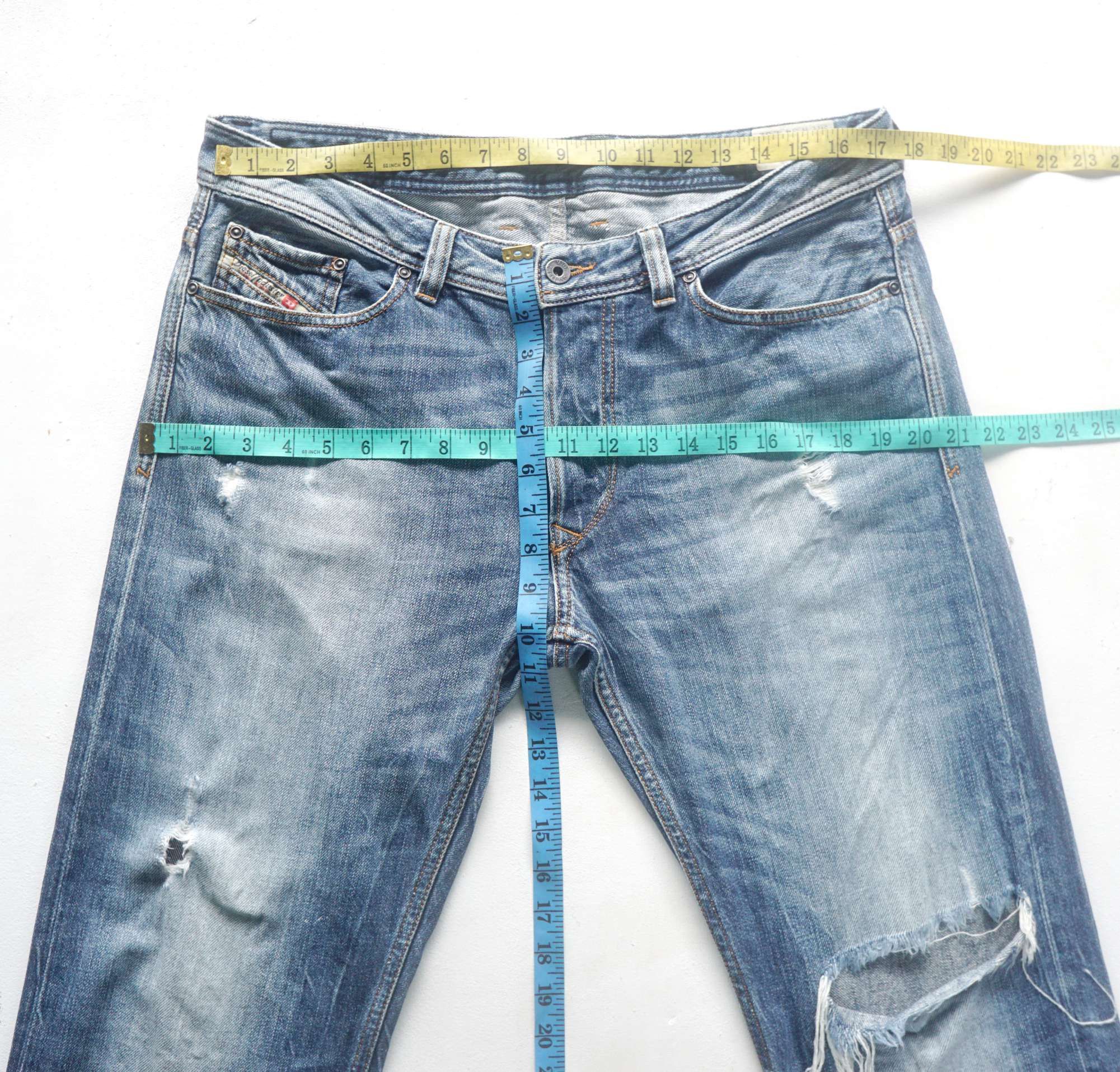 Diesel DIESEL VIKER Button-Fly Ripped Jeans Size US 34 / EU 50 - 11 Thumbnail