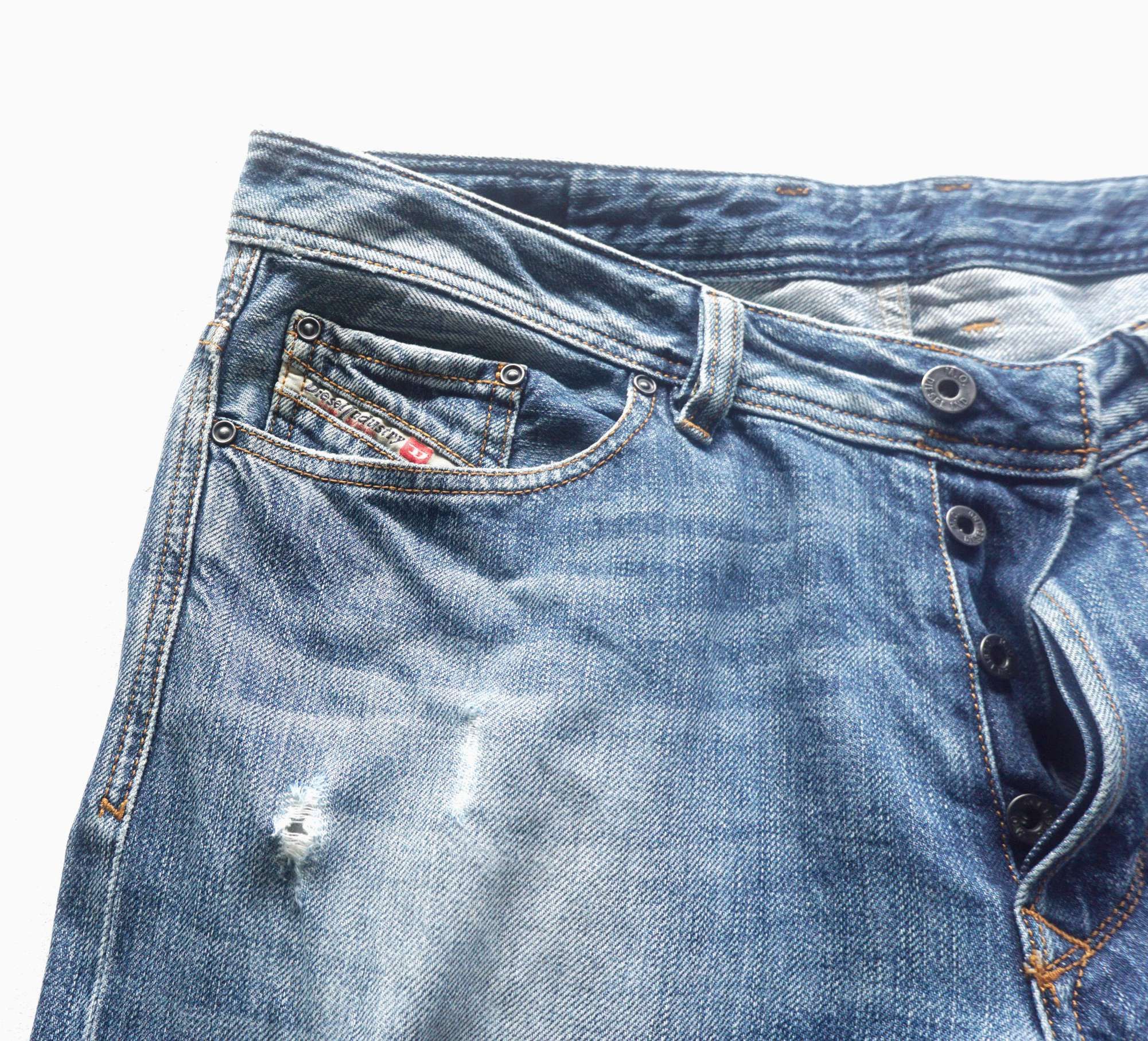 Diesel DIESEL VIKER Button-Fly Ripped Jeans Size US 34 / EU 50 - 3 Thumbnail