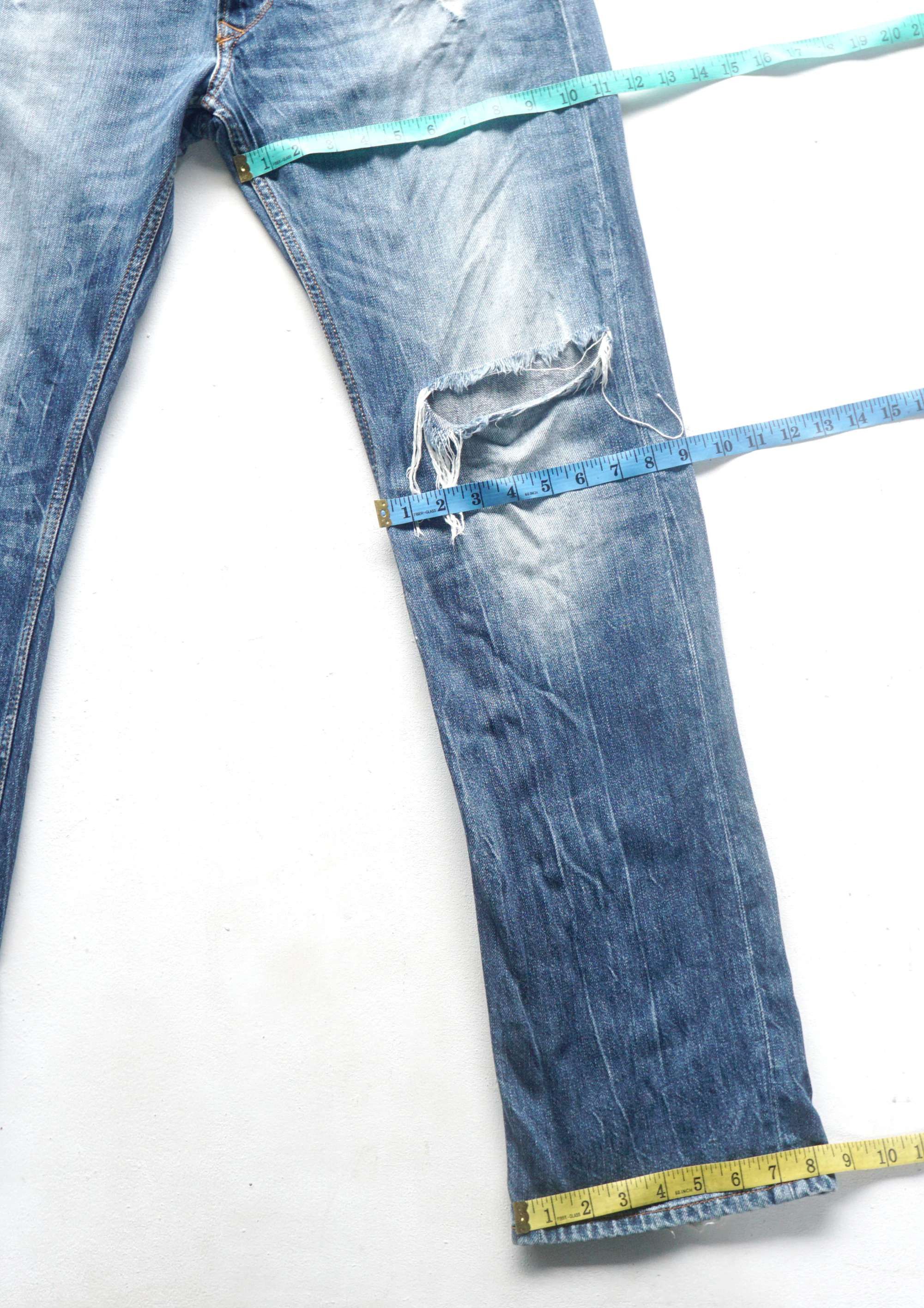 Diesel DIESEL VIKER Button-Fly Ripped Jeans Size US 34 / EU 50 - 13 Thumbnail