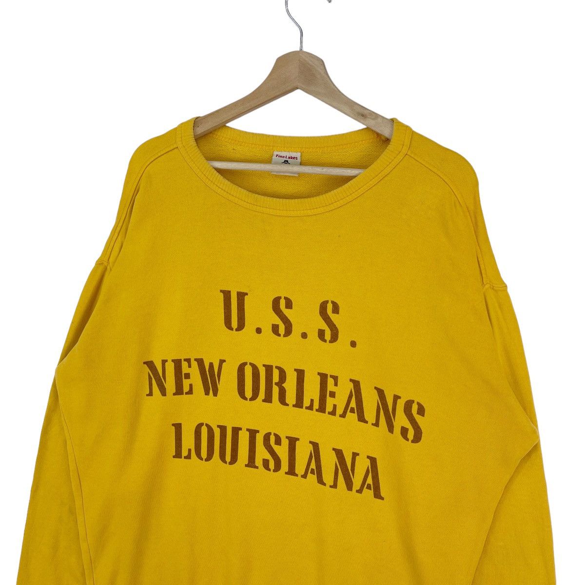 Vintage 90’s USS New Orleans Sweatshirt Size US XL / EU 56 / 4 - 4 Thumbnail