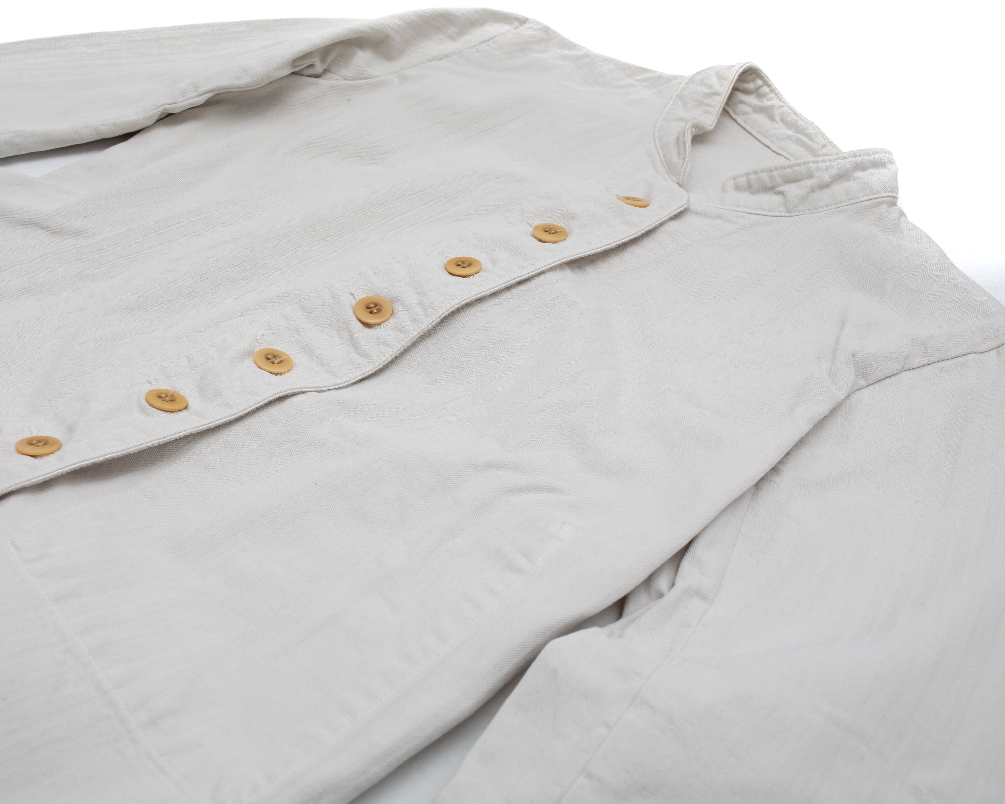 Japanese Brand LENO & CO White Denim Jacket Size S / US 4 / IT 40 - 2 Thumbnail