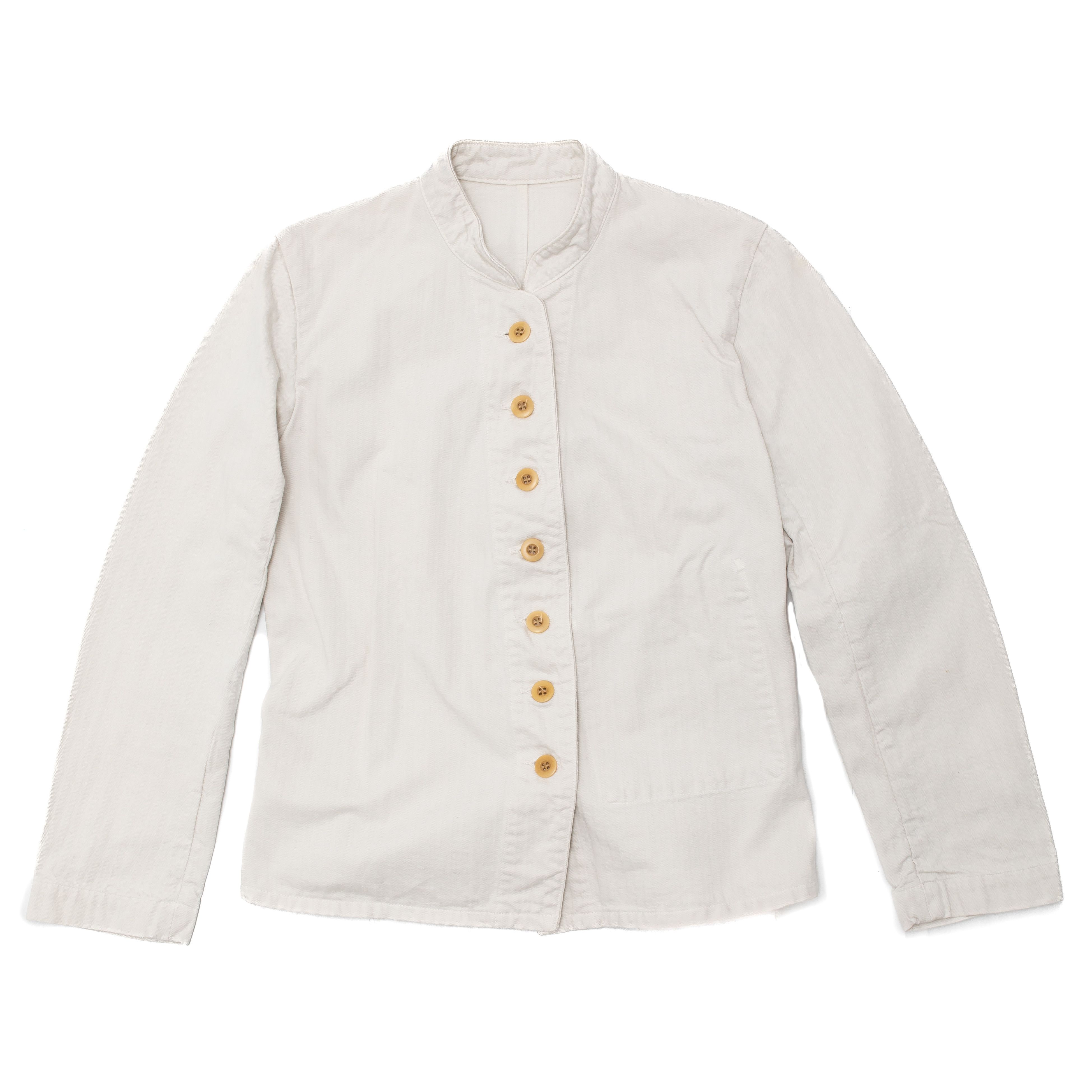 Japanese Brand LENO & CO White Denim Jacket Size S / US 4 / IT 40 - 1 Thumbnail