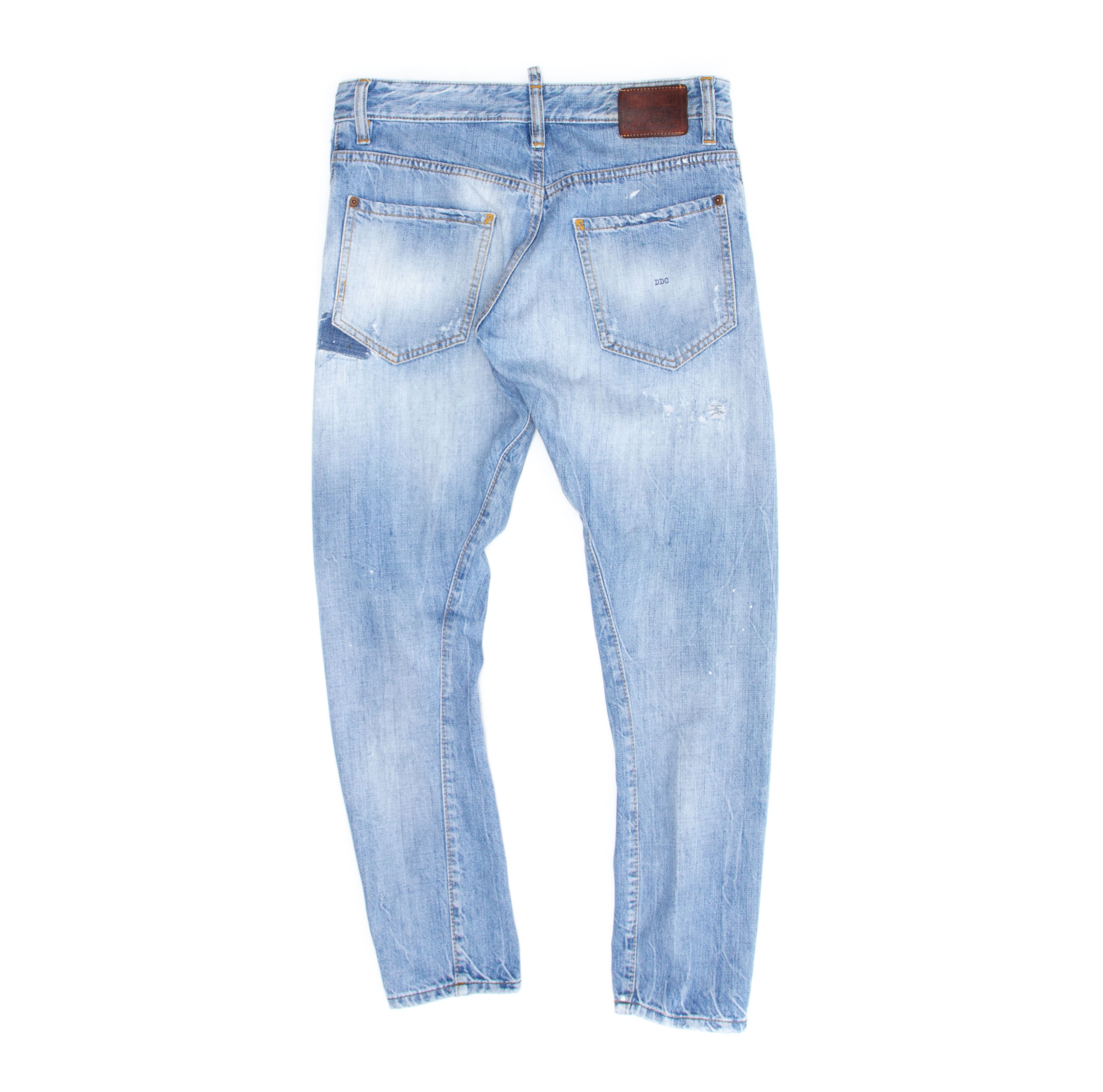 Dsquared2 DSQUERED2 Patchwork Distressed Painter Jeans Size US 29 - 2 Thumbnail