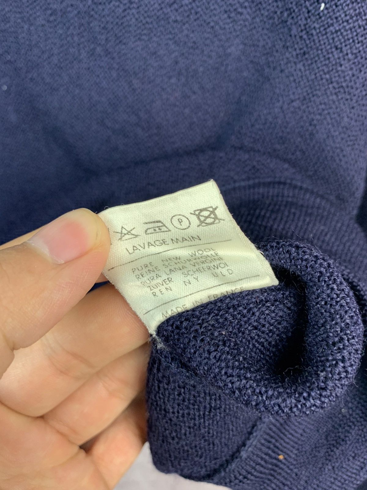 Lacoste Vintage Cardigan Buttons Wool Sweater Size US L / EU 52-54 / 3 - 10 Thumbnail